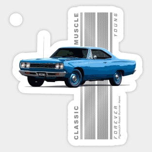 Plymouth Road Runner Hemi Classic American Muscle Cars Sticker